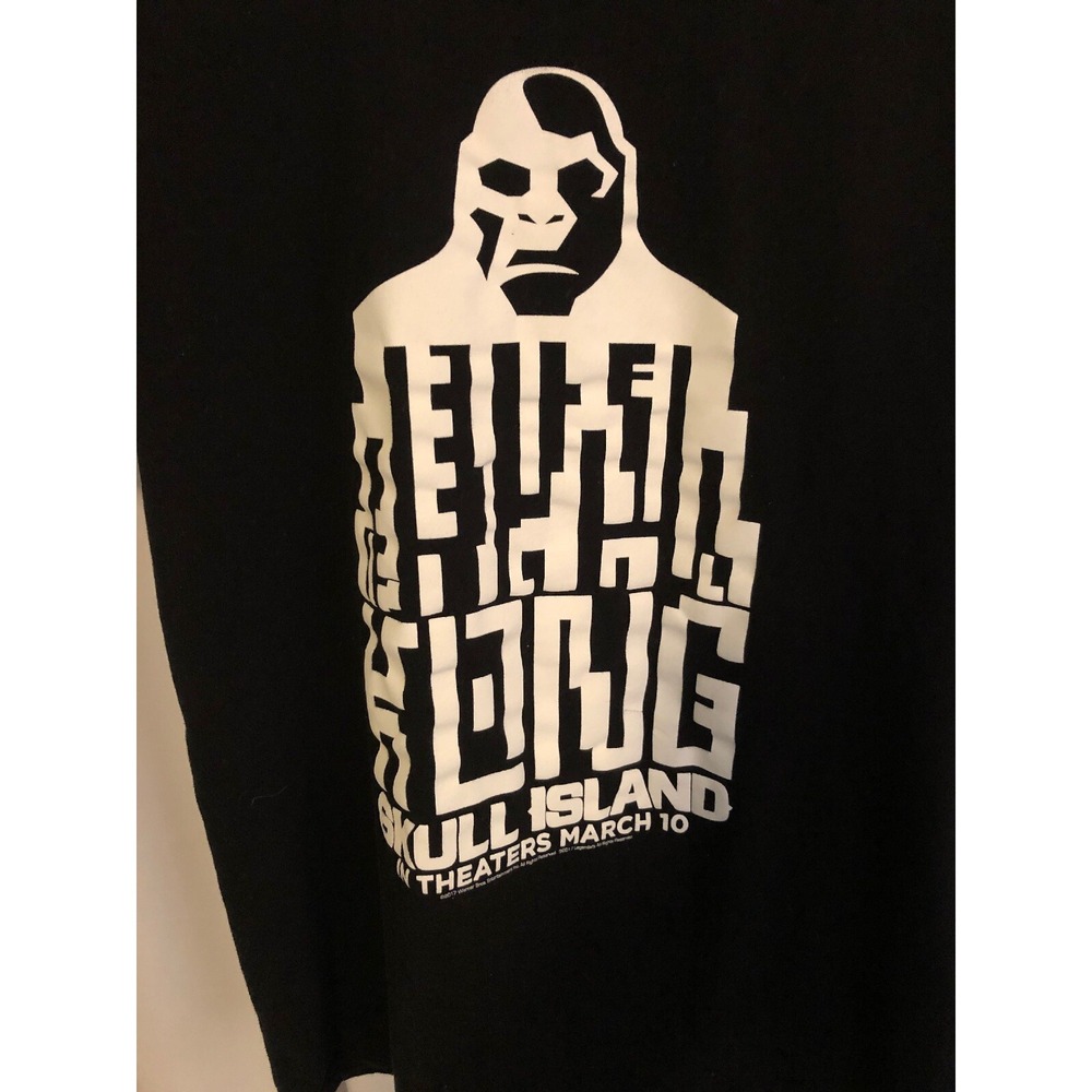 Bella Canvas‎ Kong Skull Island Movie Promo Shirt Mens S Black Excellent Graphic